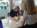 Signing at Edinburgh International Book Festival 2015